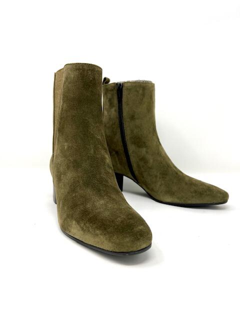 Green shop suede bootie