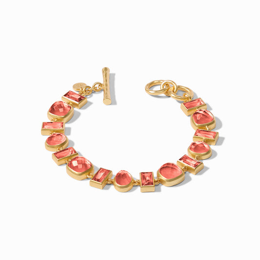 Antonia Tennis Bracelet-Iridescent Coral