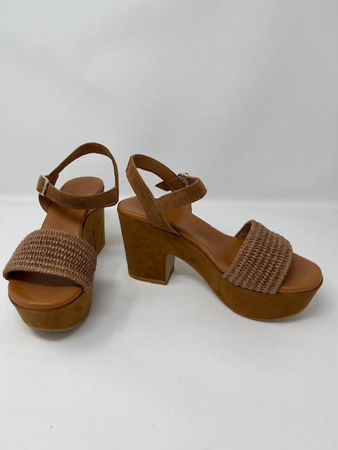 Suede Mahogany Wedges