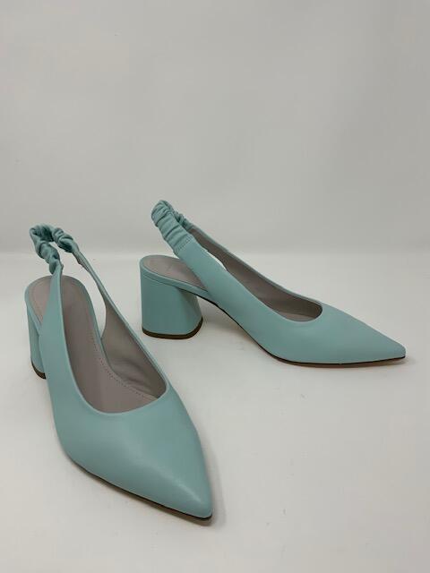 Sky Leather Sling Back Heel