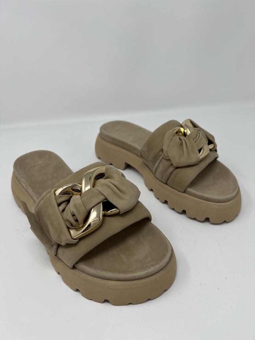 Neutral Suede Sandal