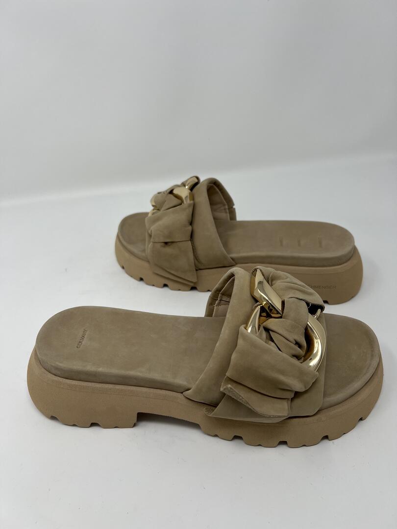 Neutral Suede Sandal