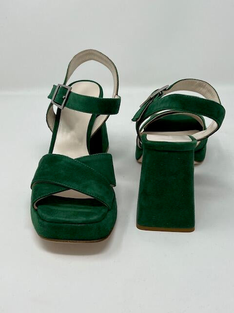 Emerald Suede Heels