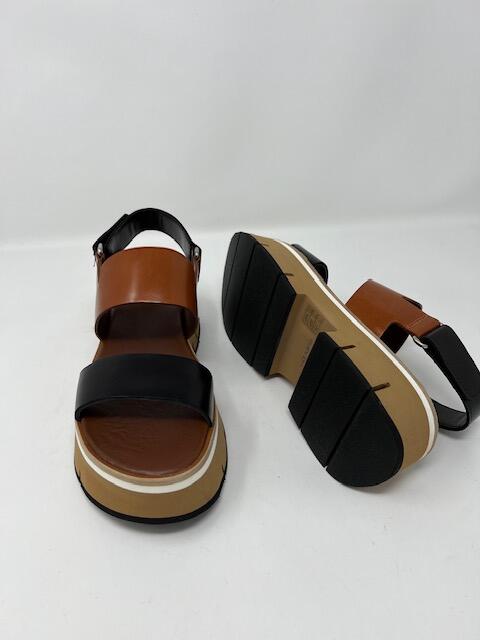 Brown and Black Sandals