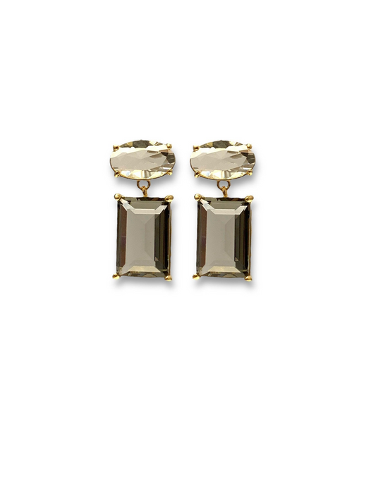 Athena Two Tier Drop Earring